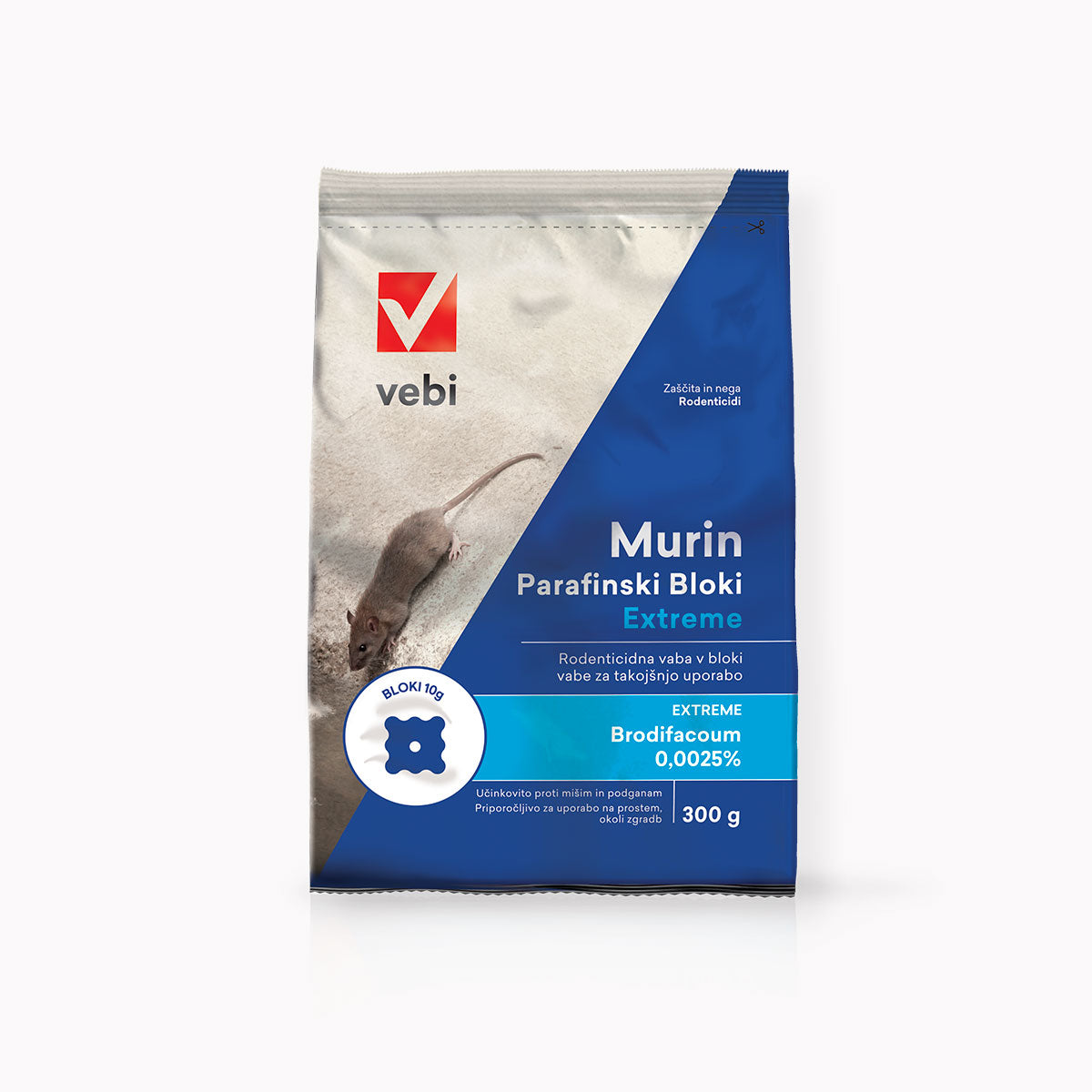 Vebi strup za miši in podgane Murin Block Extreme
