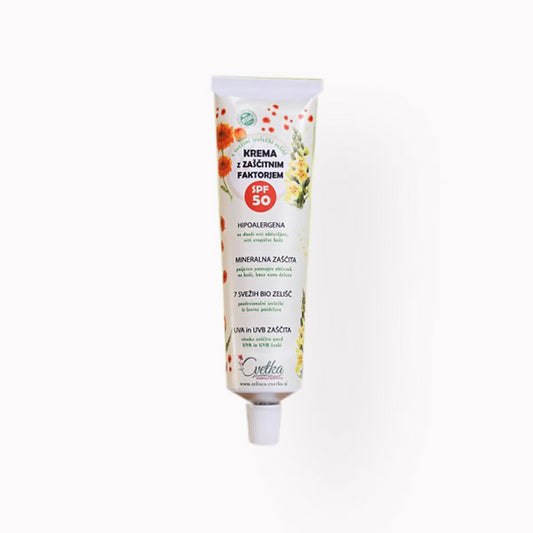 Cvetka BIO krema SPF 50 za sončenje