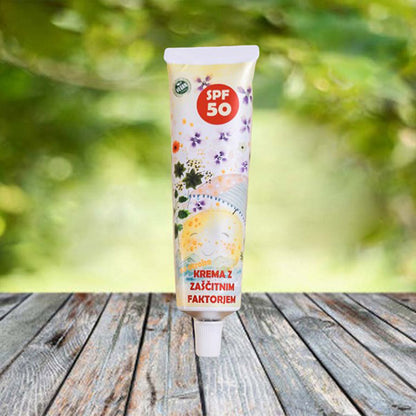 Cvetka BIO otroška krema SPF 50  za sončenje