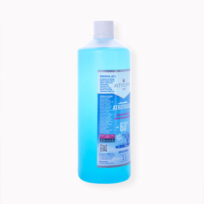 ATROTRUCK zimska tekočina za vetrobransko steklo 1l do -60 °C modre barve v praktični embalaži. Zimska tekočina za vetrobransko steklo je proizvedena v sloveniji.