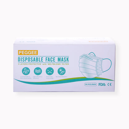 Zaščitna maska za obraz 3-slojna 50 kosov